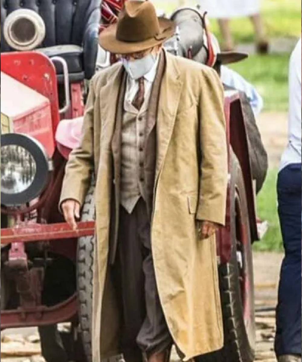 Robert De Niro Killers of the Flower Moon Suede Leather Coat