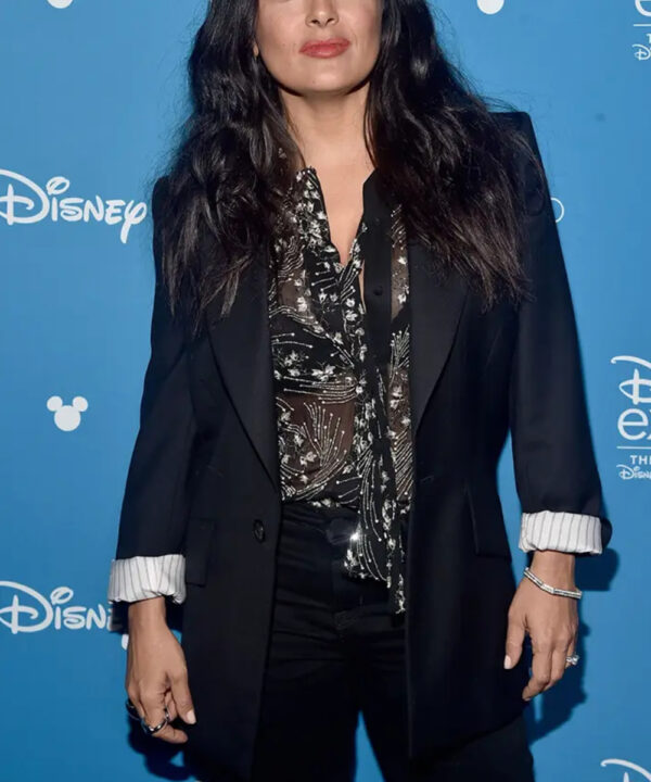 Salma Hayek Eternals Event Black Suiting Blazer
