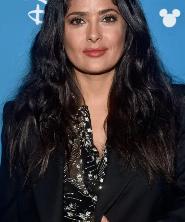Salma Hayek Eternals Event Black Suiting Blazer