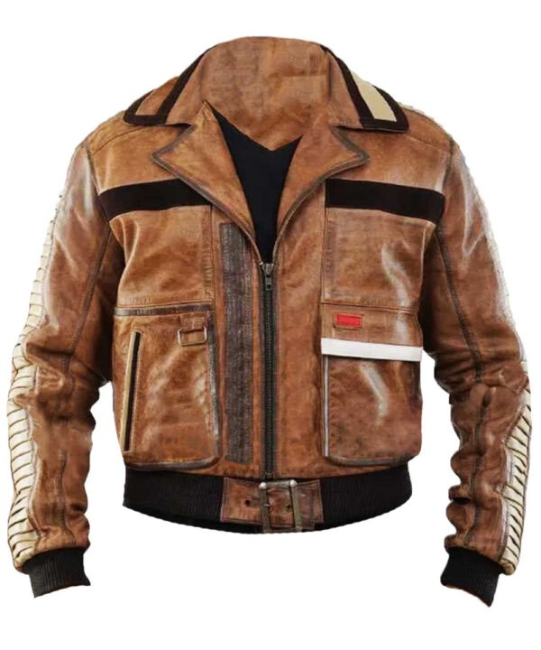 Star Wars Jedi Survivor Bomber Leather Jacket
