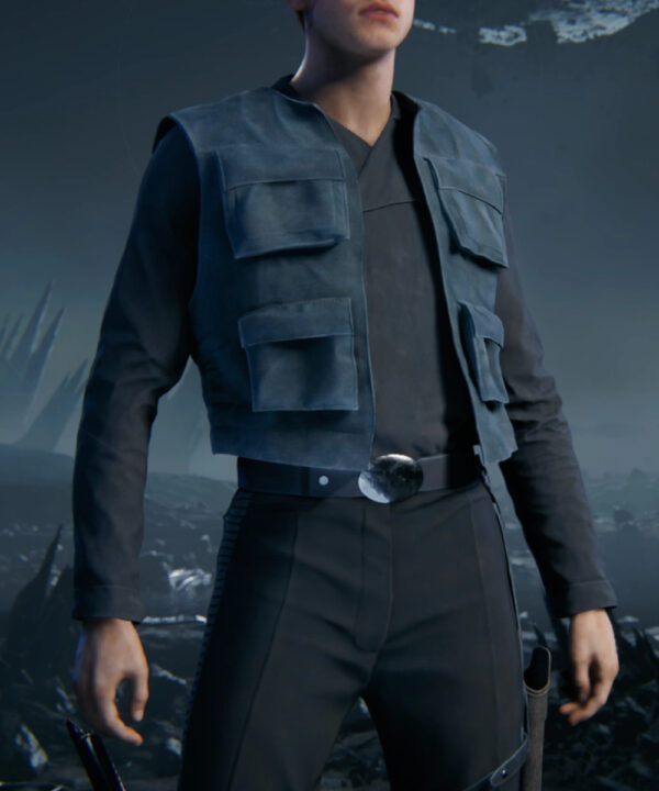Star Wars Jedi Survivor Cal Kestis Black Leather Vest