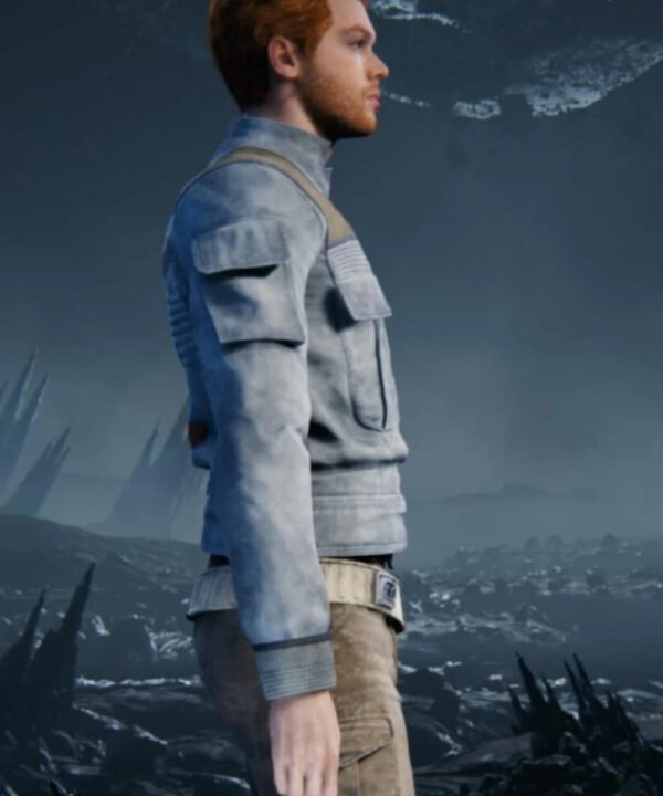 Star Wars Jedi Survivor Cal Kestis Blue Leather Jacket