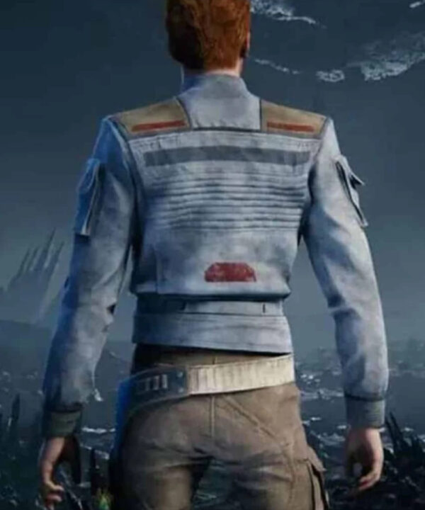 Star Wars Jedi Survivor Cal Kestis Blue Leather Jacket