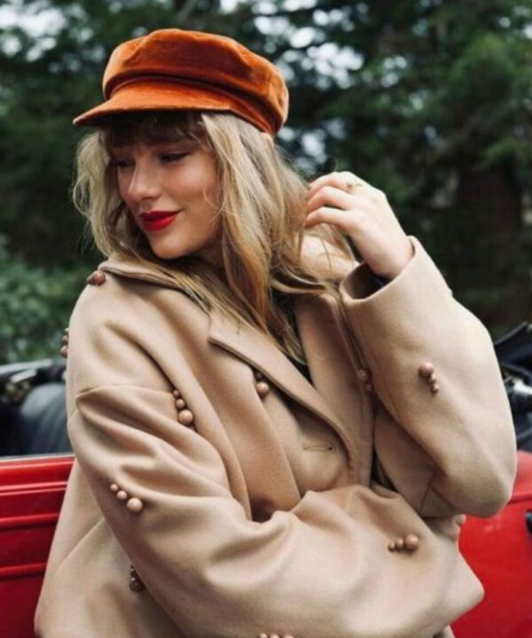 Taylor Swift All Too Well Beige Wool Trench Coat
