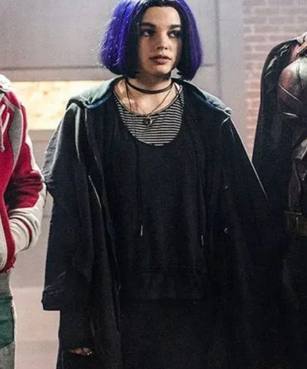 Teagan Croft Titans Rachel Roth Long Coat With Hood