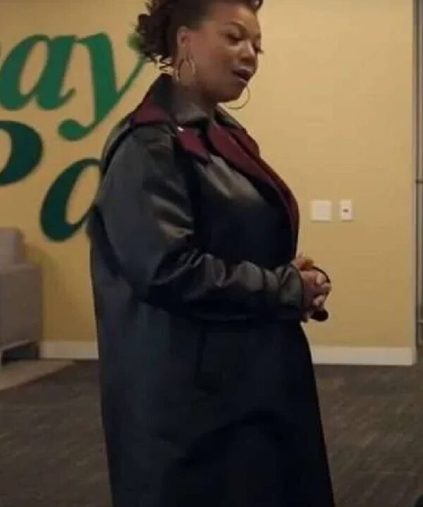 The Equalizer Queen Latifah Black Leather Coat