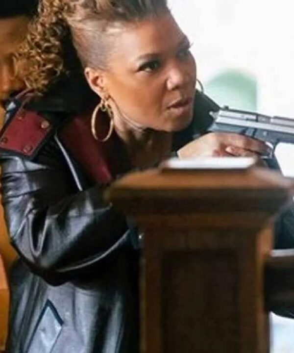 The Equalizer Queen Latifah Black Leather Coat