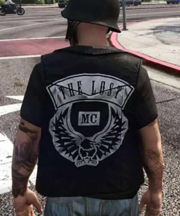 The Lost MC GTA 5 Black Leather Vest
