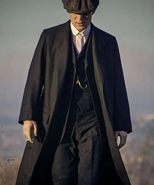 Thomas Shelby Peaky Blinders Black Trench Coat
