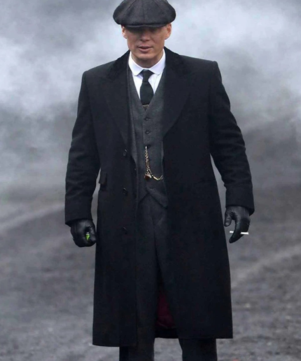 Thomas Shelby Peaky Blinders Black Trench Coat