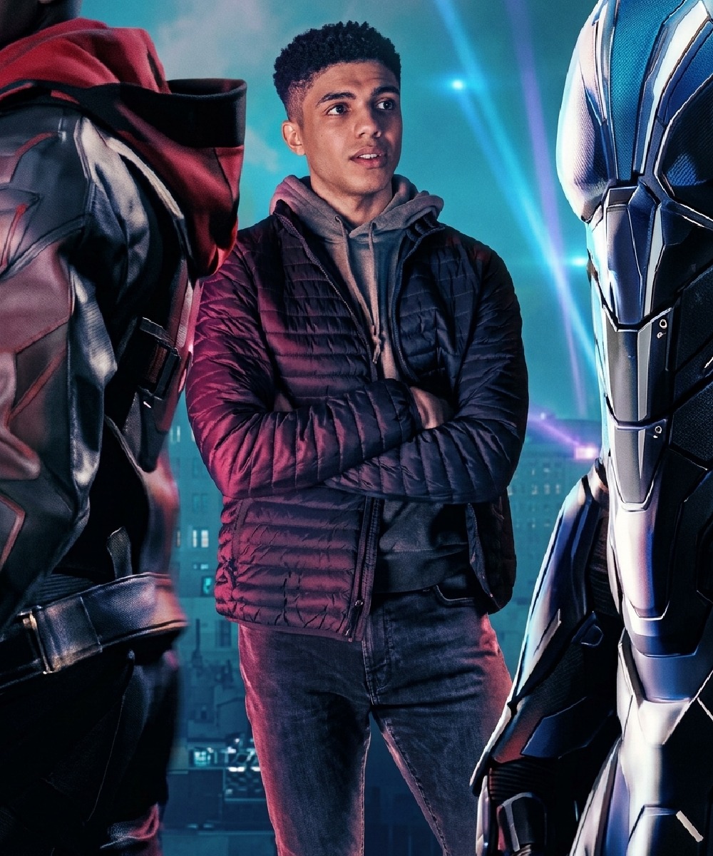 Titans S03 Tim Drake Black Quilted Puffer Jacket
