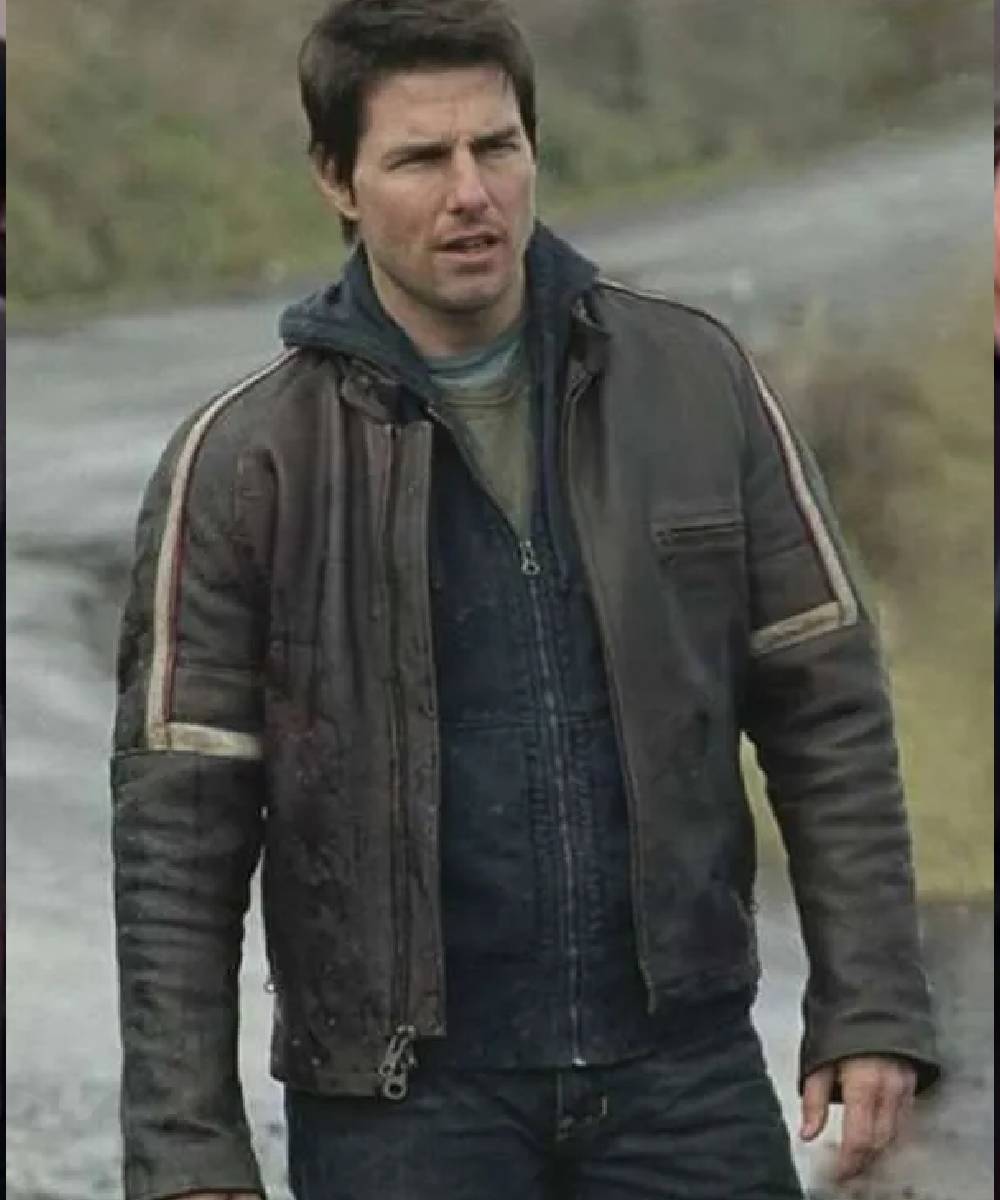 Tom Cruise War of Worlds Brown Leather Jacket