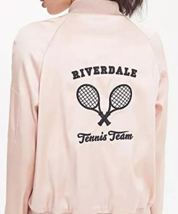 Women Riverdale Tennis Team Pink Bomber Jacket